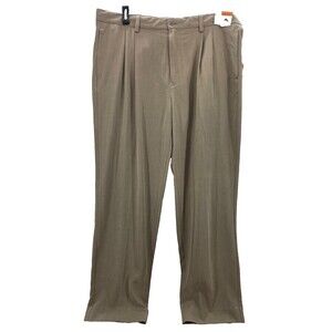 Tommy Bahama Silk Pants Grayston Sisal Beige Pleated T1513 New 40x32